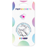 POPSOCKETS PopGrip Dove White Marble Avtagbart Grep med Stativfunksjon