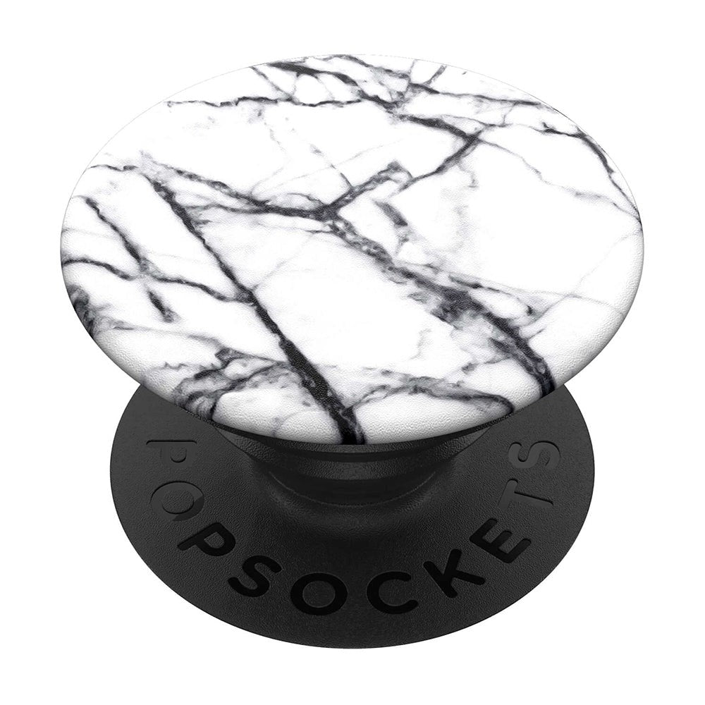 POPSOCKETS PopGrip Dove White Marble Avtagbart Grep med Stativfunksjon