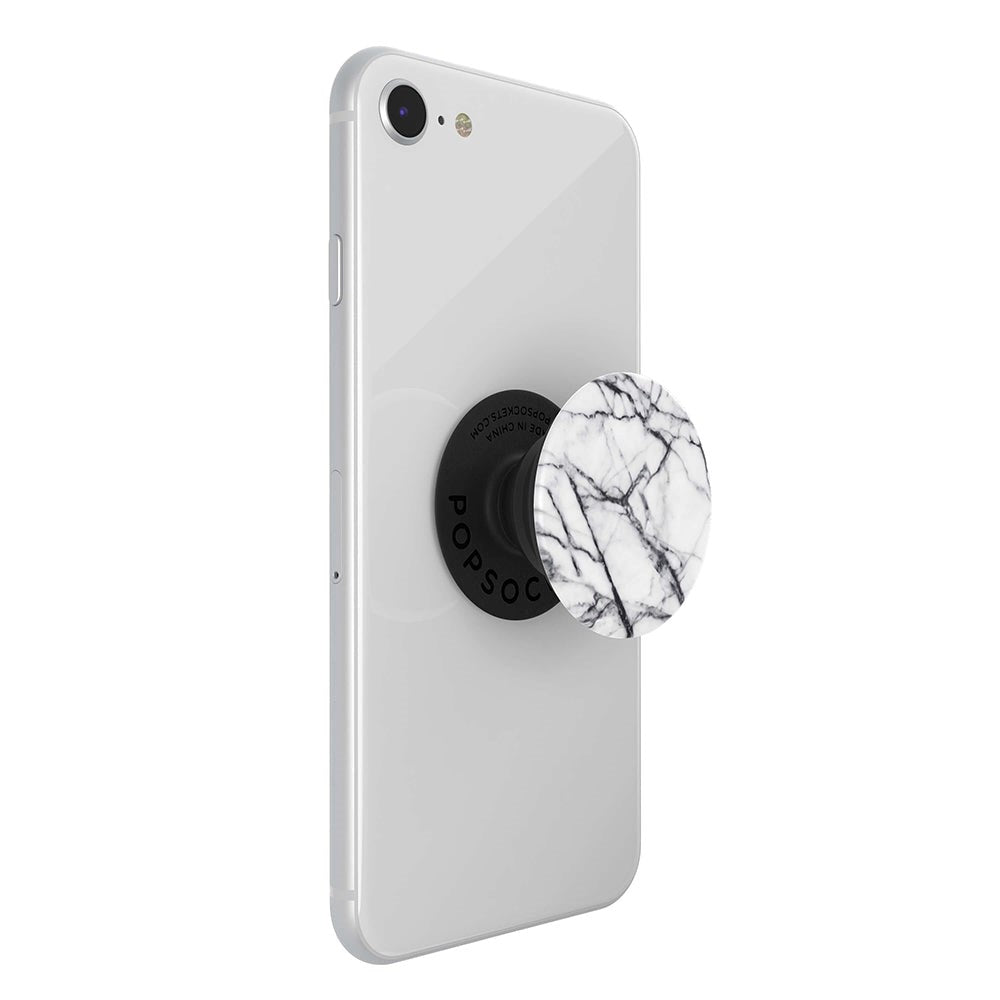 POPSOCKETS PopGrip Dove White Marble Avtagbart Grep med Stativfunksjon