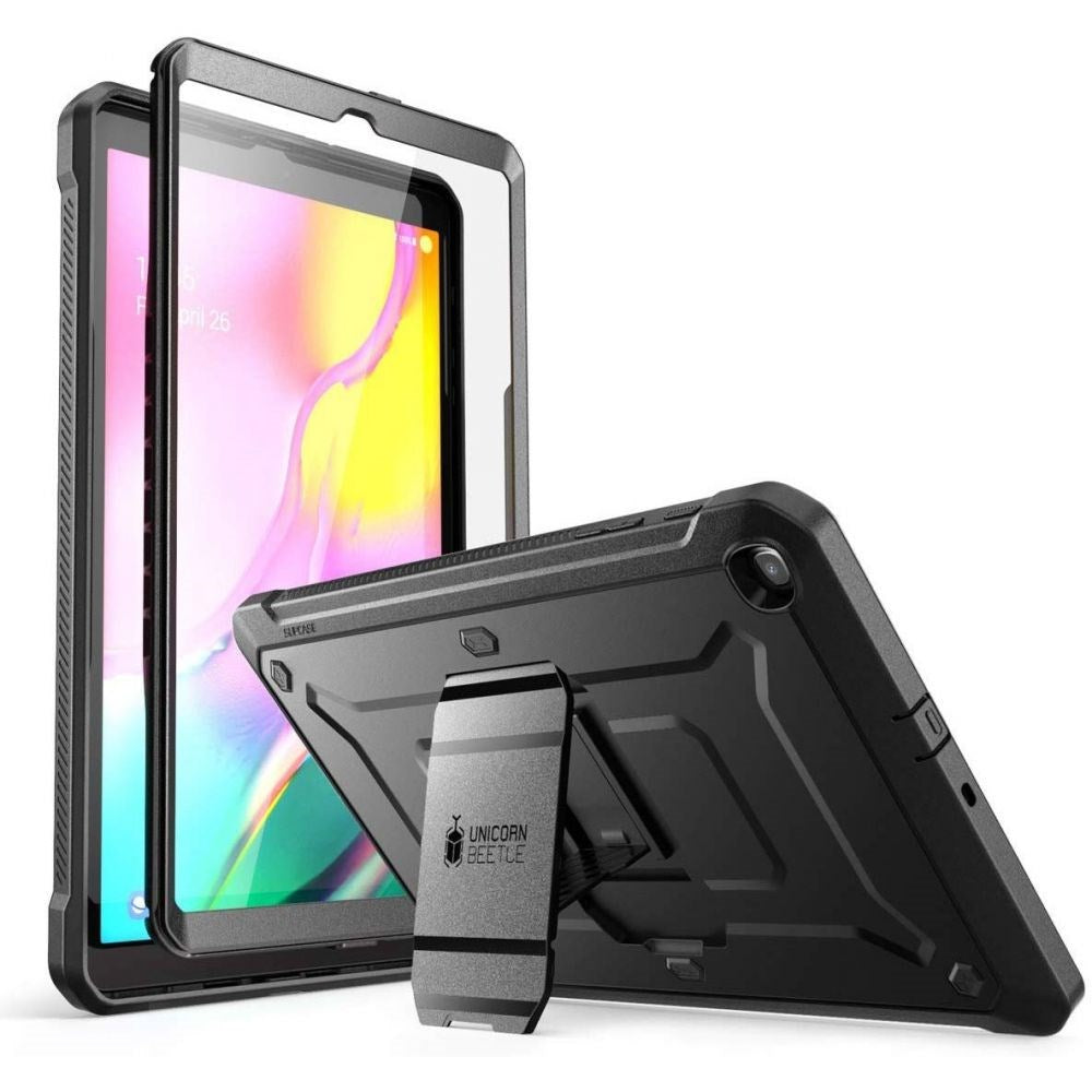 Samsung Galaxy Tab A 10.1 (2019) Håndverkerdeksel - Supcase Unicorn Beetle Pro med Fleksibel Skjermbeskytter - Svart