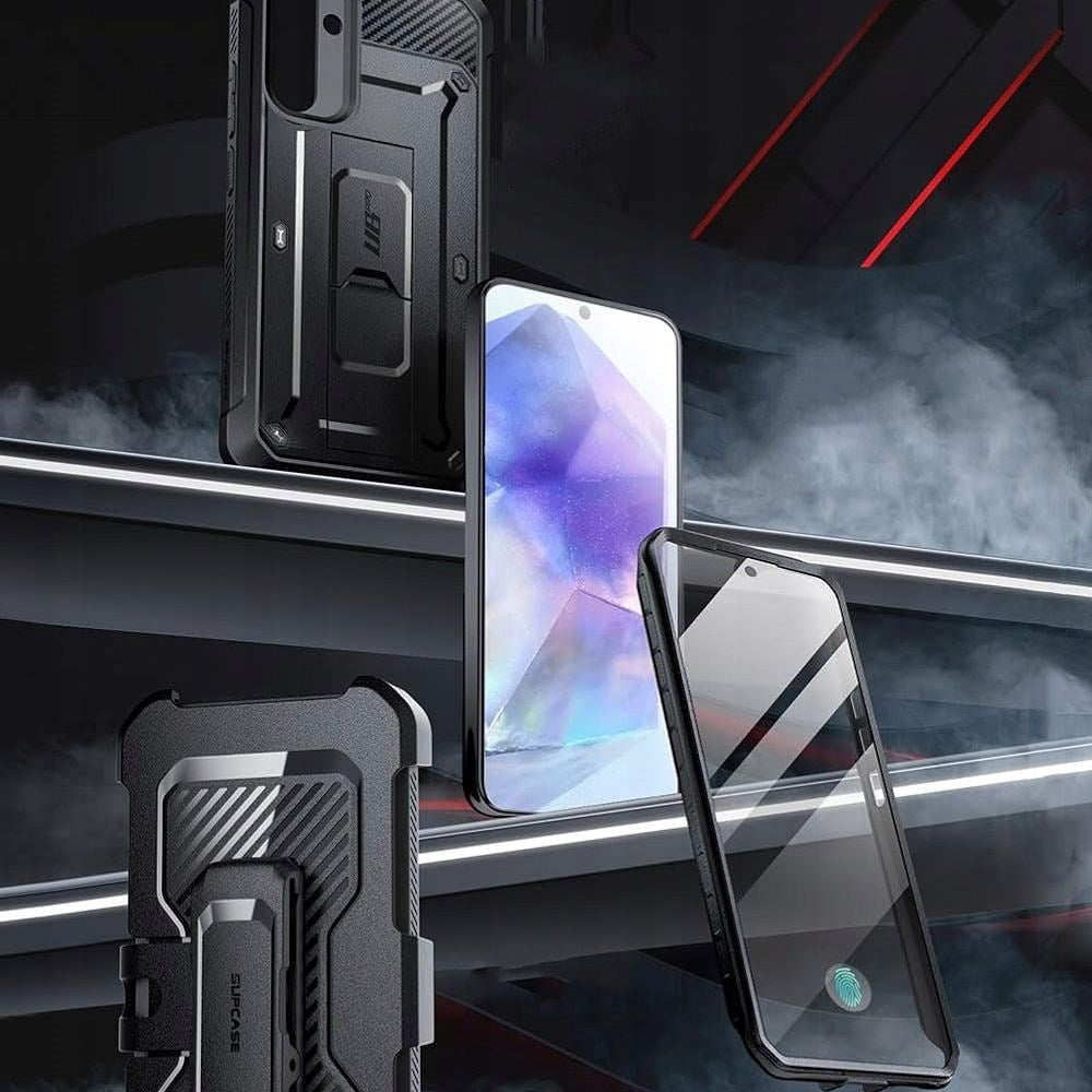 Samsung Galaxy A55 (5G) SUPCASE Unicorn Beetle Pro Deksel med Skjermbeskytter Svart