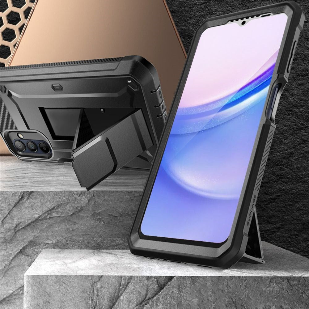 Samsung Galaxy A15 / A15 (5G) SUPCASE Unicorn Beetle Pro Deksel med Skjermbeskytter Svart