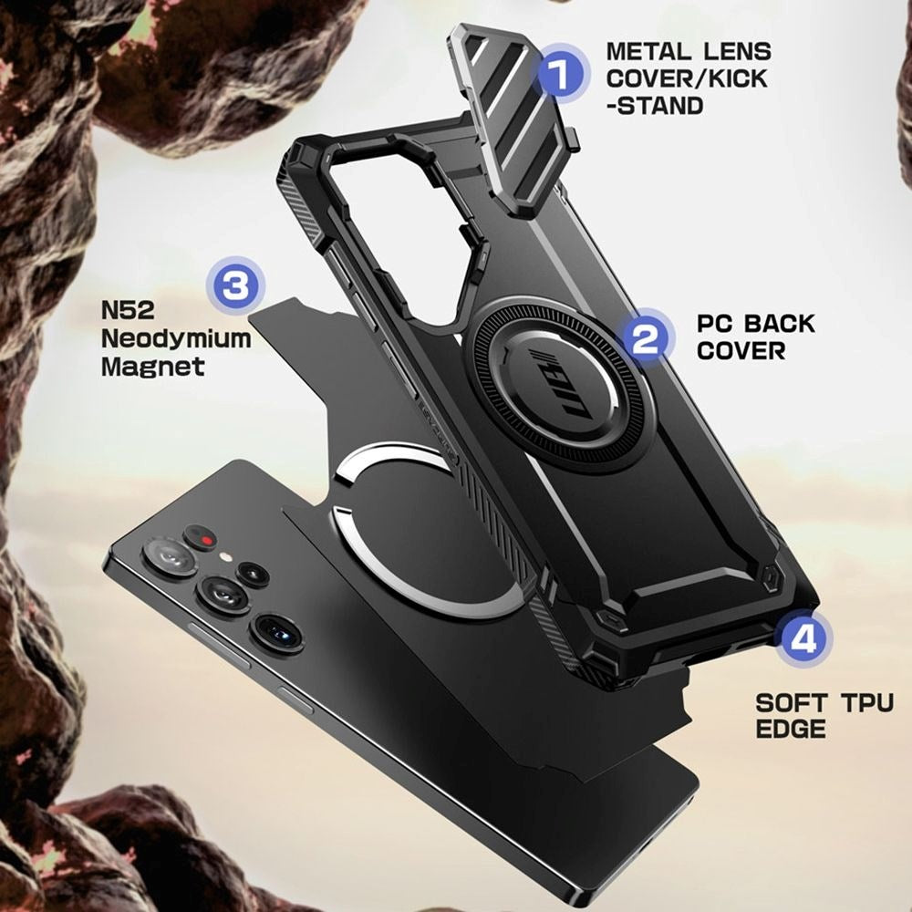 Supcase Unicorn Beetle XT Mag Samsung Galaxy S25 Ultra Deksel - MagSafe Kompatibel - Svart