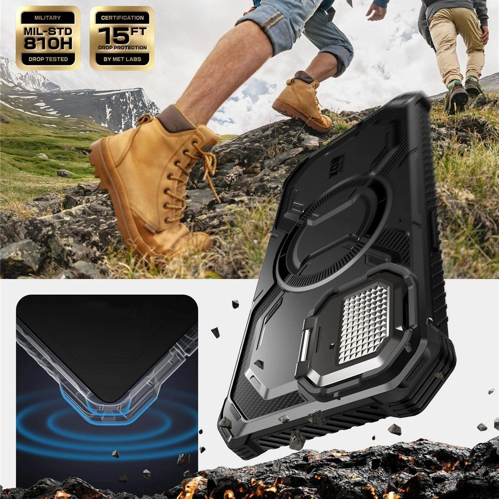 Supcase IBLSN Armorbox iPhone 17e / 16e Deksel - MagSafe Kompatibel - Svart