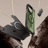 iPhone 17e / 16e / 15 / 14 / 13 Supcase UB XT Deksel med Stativfunksjon - MagSafe Kompatibel - Grønn