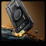 Supcase Unicorn Beetle Grip Google Pixel 9a Deksel - MagSafe Kompatibel - Gjennomsiktig / Svart