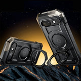 Supcase Unicorn Beetle Grip Google Pixel 9a Deksel - MagSafe Kompatibel - Gjennomsiktig / Svart