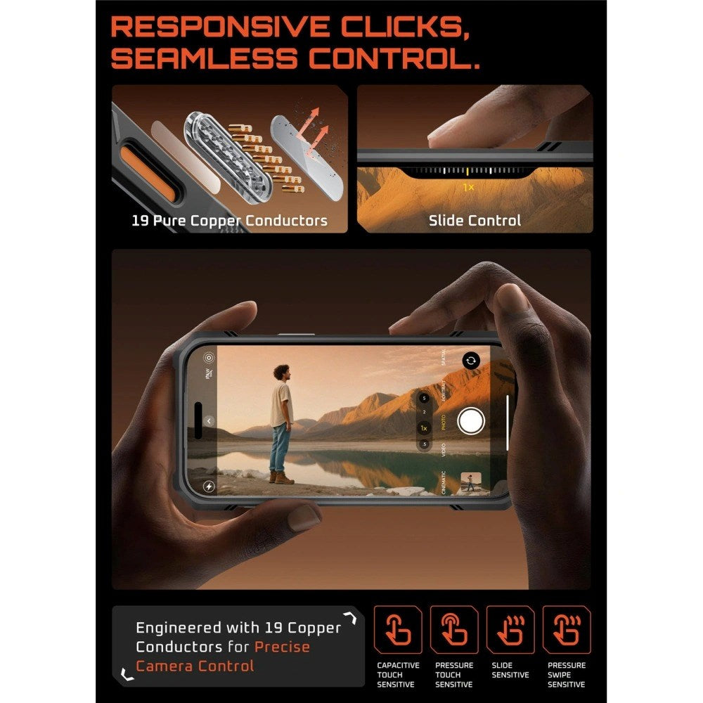 Supcase Unicorn Beetle iPhone 17 Pro Deksel – Magsafe - Orange