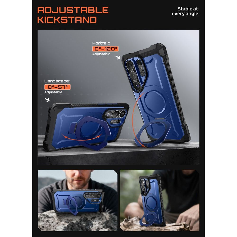 Samsung Galaxy S26 Ultra SUPCASE UB Grip Mag Deksel - MagSafe Kompatibel - Blå
