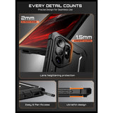 Samsung Galaxy S26 Ultra SUPCASE Unicorn Beetle Pro Deksel m. 2x Herdet Skjermbeskyttelsesglass – Svart