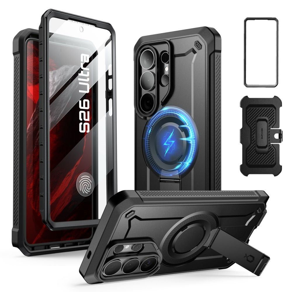 Samsung Galaxy S26 Ultra SUPCASE Unicorn Beetle Pro Mag Deksel m. 2x Front Ramme - MagSafe Kompatibel - Svart