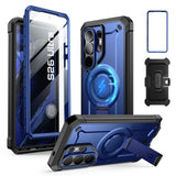 Samsung Galaxy S26 Ultra SUPCASE Unicorn Beetle Pro Mag Deksel m. 2x Front Ramme - MagSafe Kompatibel - Blå