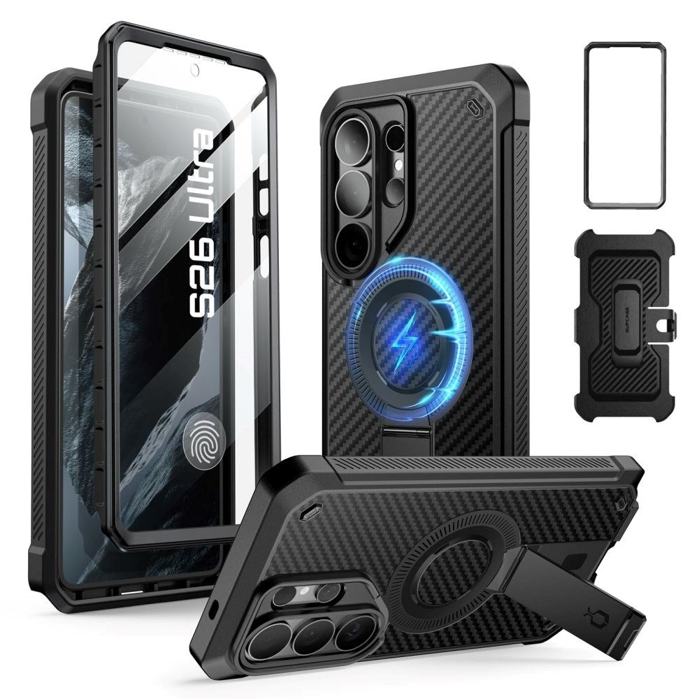 Samsung Galaxy S26 Ultra Supcase Unicorn Beetle Pro Deksel med Skjermbeskytter - MagSafe Kompatibel - Svart
