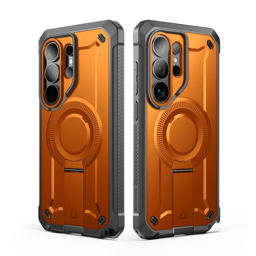 Samsung Galaxy S26 Ultra SUPCASE Unicorn Beetle Pro Mag Deksel m. 2x Front Ramme - MagSafe Kompatibel - Oransje