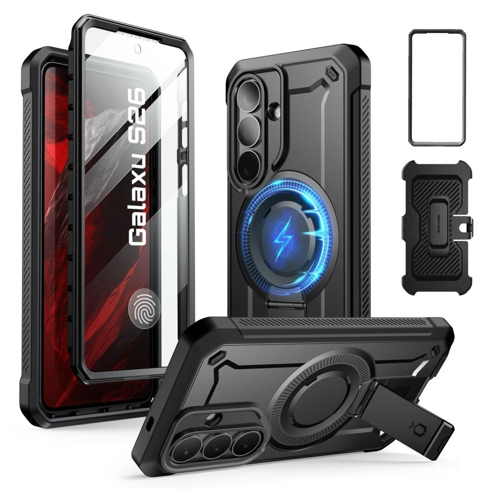 Samsung Galaxy S26 SUPCASE Unicorn Beetle Pro Mag Deksel m. 2x Front Ramme - MagSafe Kompatibel - Svart