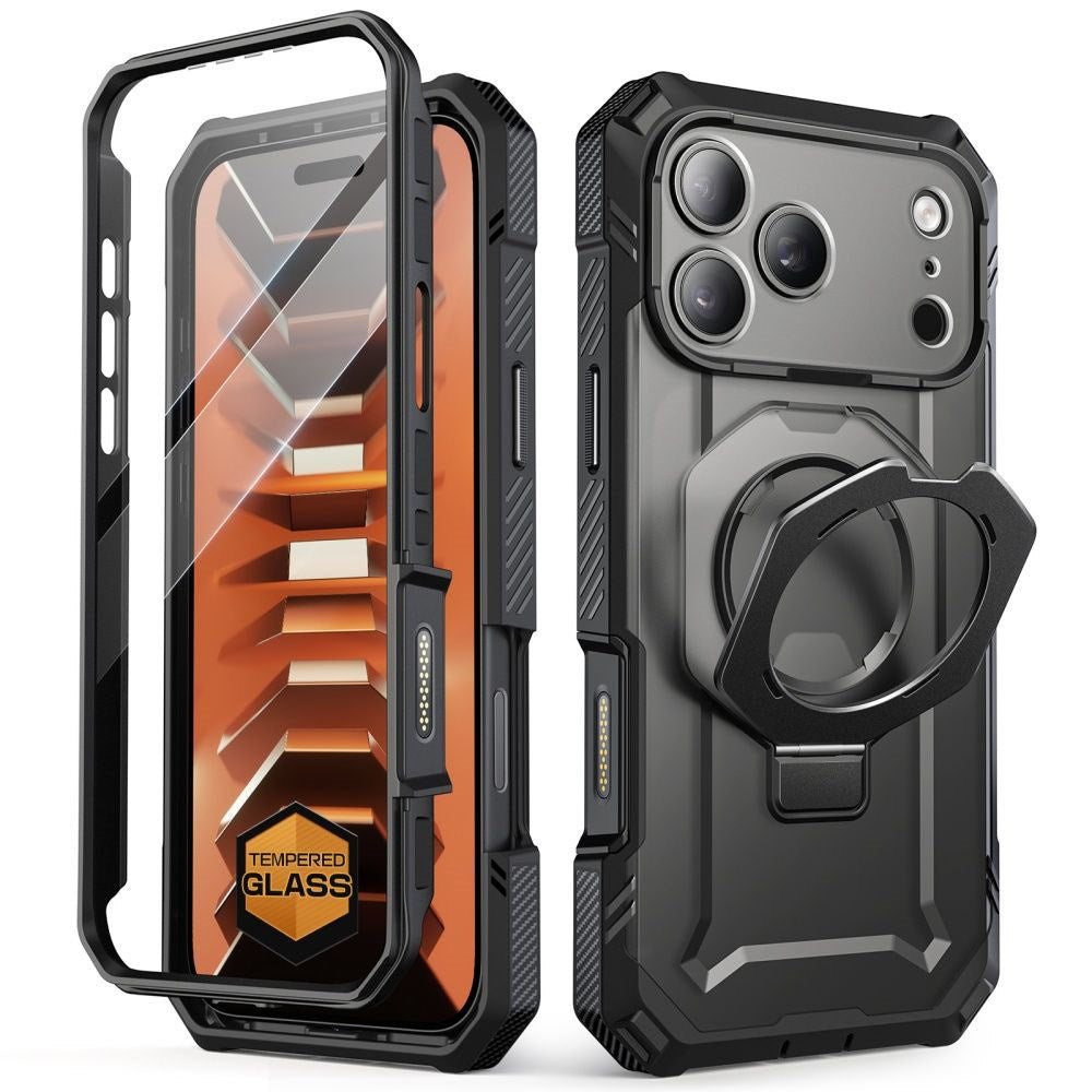 iPhone 18 Pro / 17 Pro Supcase Grip Pro Mag Deksel - MagSafe Kompatibel - Svart