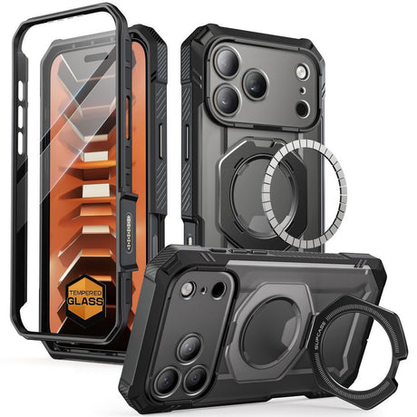 iPhone 18 Pro / 17 Pro Supcase Grip Pro Mag Deksel - MagSafe Kompatibel - Svart