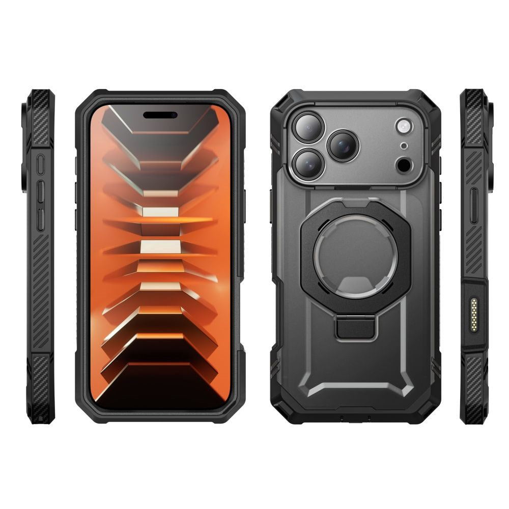 iPhone 18 Pro / 17 Pro Supcase Grip Pro Mag Deksel - MagSafe Kompatibel - Svart