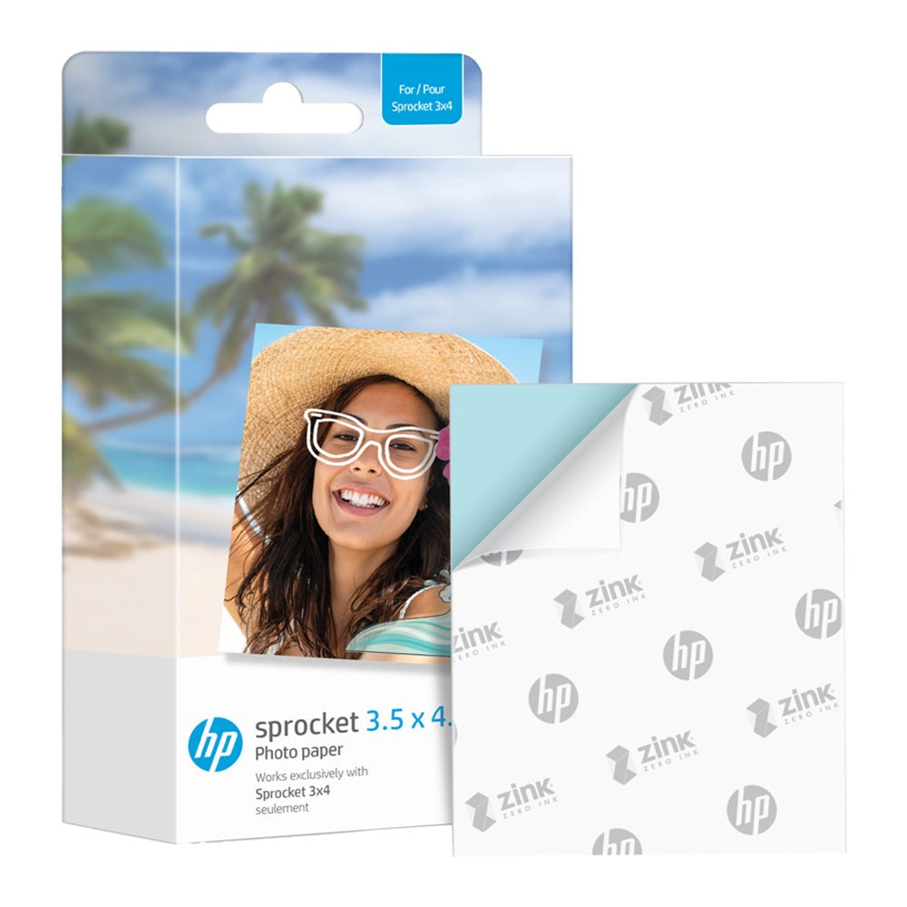 HP Sprocket (3x4) Fotopapir 8,9 x 10,8 cm - 50 stk.