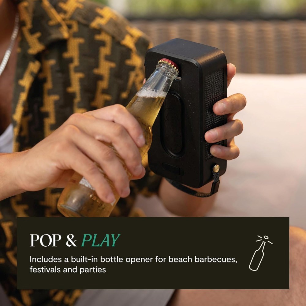 House of Marley Roots Solar Bluetooth Høyttaler - Svart / Lys Bambus