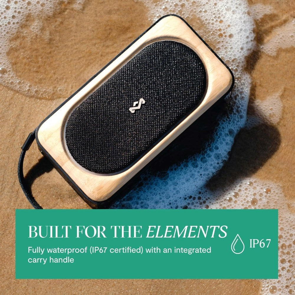 House of Marley Roots Solar Bluetooth Høyttaler - Svart / Lys Bambus
