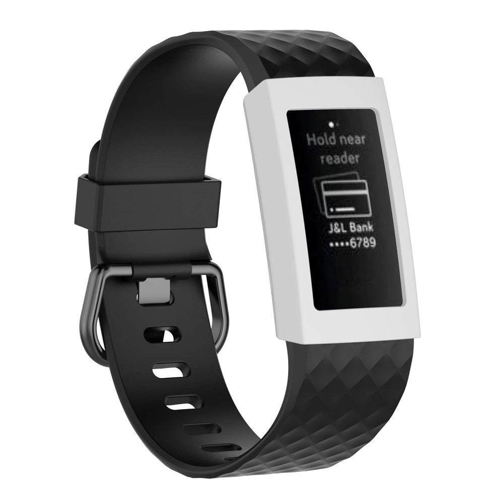 Fitbit Charge 3 Silikontui - Hvit