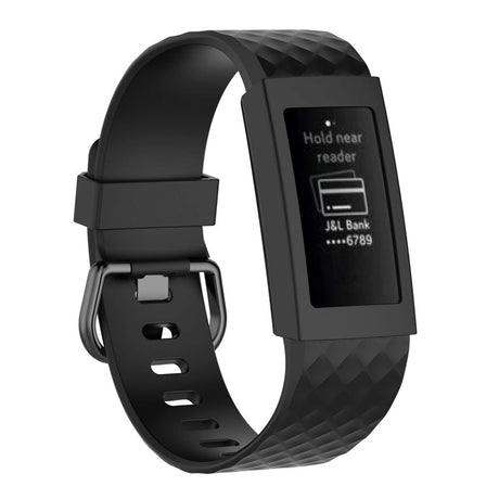 Fitbit Charge 3 Silikondeksel - Svart