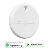 Chipolo POP Bluetooth GPS Tracker - Kompatibel med Apple Find My & Google's Find My Device - Hvit