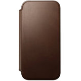 iPhone 18 Pro Max Nomad Modern Leather Folio Case - MagSafe Kompatibel - Brown