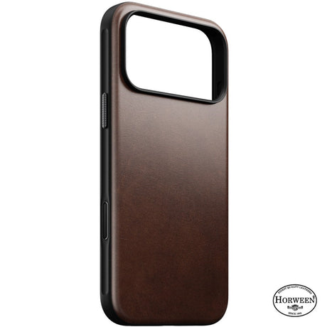 iPhone 18 Pro Max / 17 Pro Max Nomad Modern Horween Leather Case - MagSafe Kompatibel - Rustic Brown