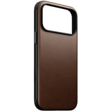 iPhone 18 Pro Nomad Modern Leather Case - MagSafe Kompatibel - Brown