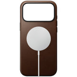 iPhone 18 Pro Max Nomad Modern Leather Case - MagSafe Kompatibel - Brown