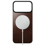 iPhone 18 Pro Nomad Magnetic Horween Leather Back Case - MagSafe Kompatibel - Rustic Brown