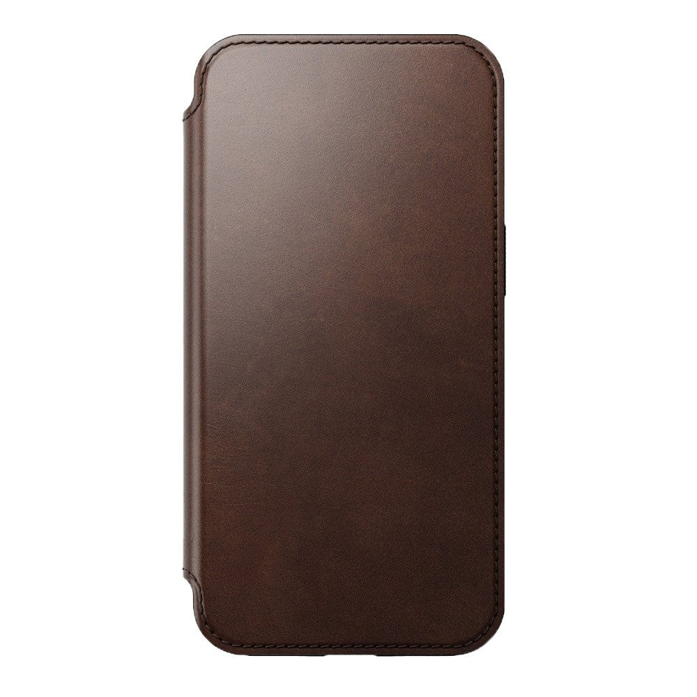 iPhone 13 Nomad Modern Horween Leather Folio Deksel - MagSafe Kompatibel - Brun