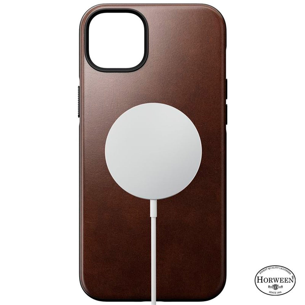 iPhone 14 Plus Modern Nomad Horween Leather Deksel - MagSafe Kompatibel - Brun