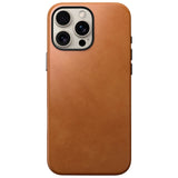 iPhone 16 Pro Nomad Max Traditional Leather Deksel - MagSafe Kompatibel - Tan