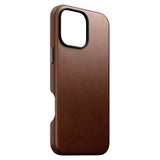 iPhone 16 Pro Nomad Max Traditional Leather Deksel - MagSafe Kompatibel - Brun