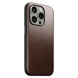 iPhone 15 Pro Modern Nomad Horween Leather Deksel - MagSafe Kompatibel - Brun