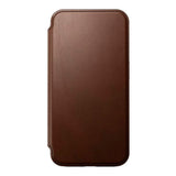 iPhone 15 Pro Nomad Modern Leather Folio Deksel - MagSafe Kompatibel - Brun