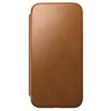 iPhone 15 Pro Max Nomad Modern Leather Folio Deksel - MagSafe Kompatibel - Tan