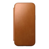 iPhone 16 Pro Max Nomad Modern Leather Folio Deksel - MagSafe Kompatibel - Tan