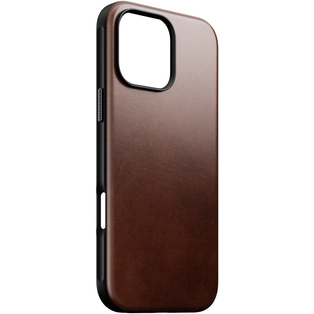 iPhone 16 Pro Max Modern Nomad Horween Leather Deksel - MagSafe Kompatibel - Brun