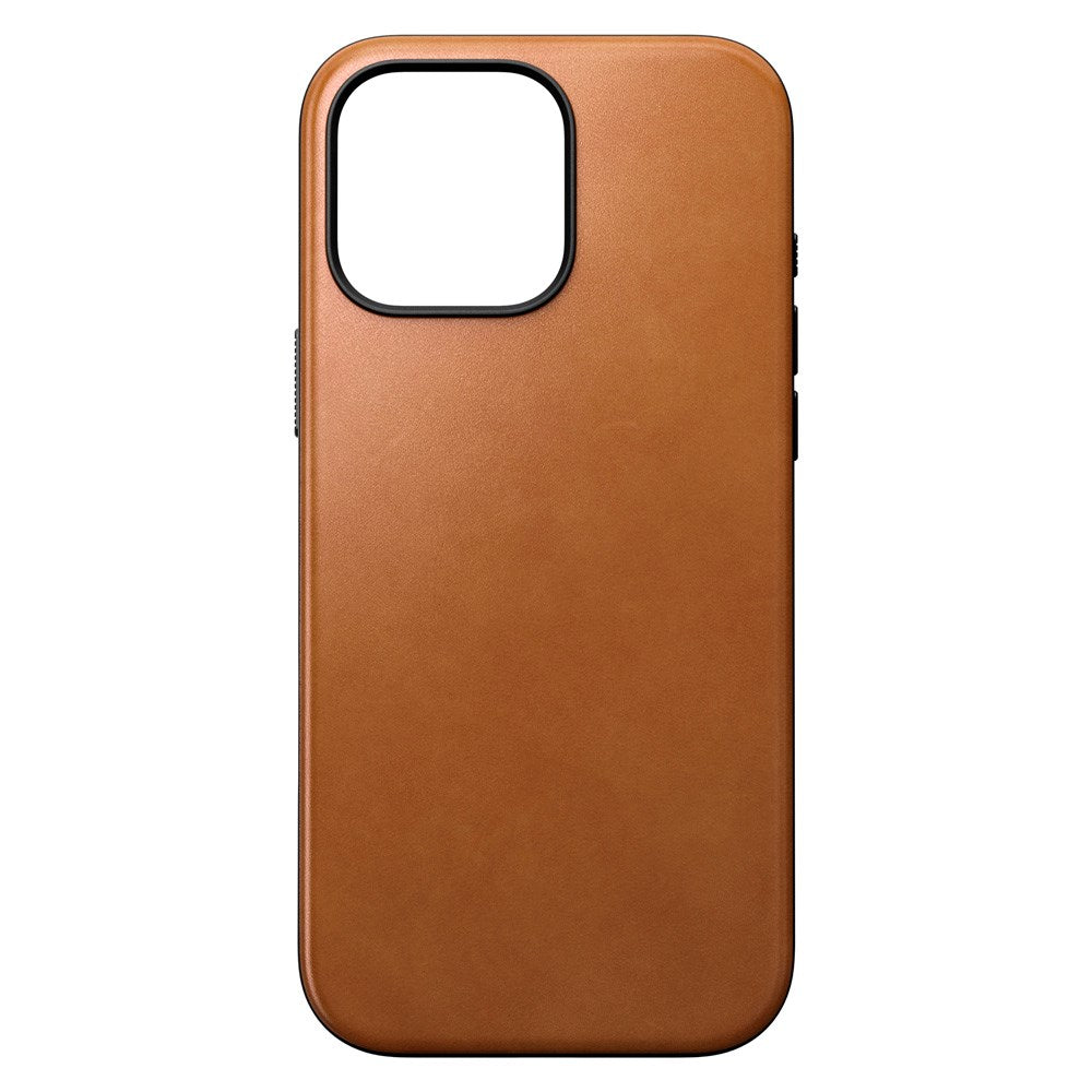 iPhone 16 Pro Max Nomad Modern Leather Deksel - MagSafe Kompatibel - Tan