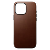 iPhone 16 Pro Max Nomad Modern Leather Deksel - MagSafe Kompatibel - Brun