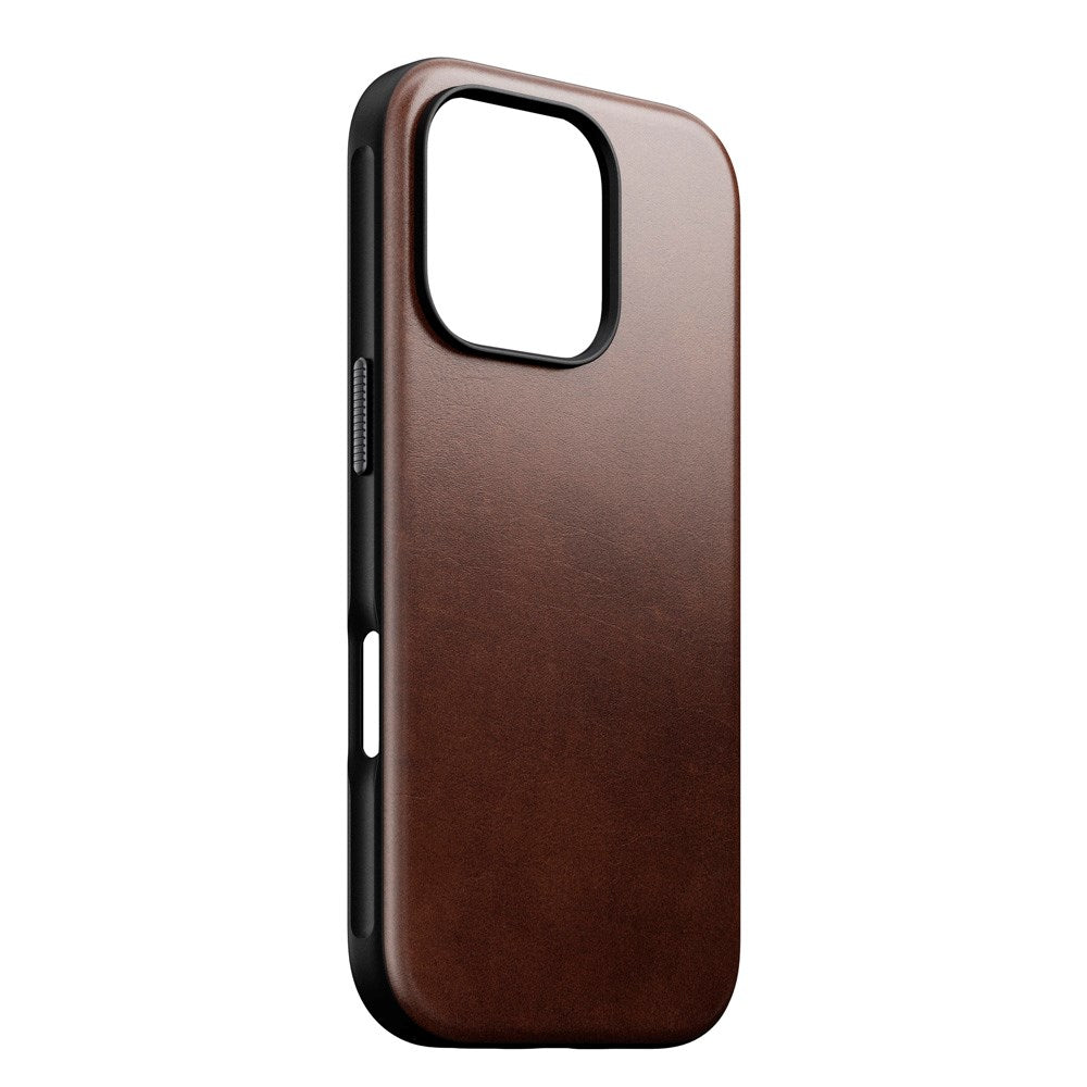 iPhone 16 Pro Modern Nomad Horween Leather Deksel - MagSafe Kompatibel - Brun