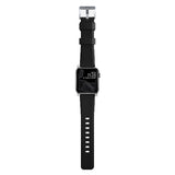 Nomad Apple Watch (42/44/SE/45/46/49mm) Rugged Band Rem - Black / Silver Hardware