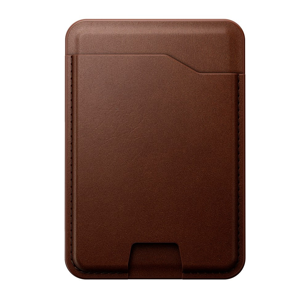 Nomad Ecco Leather Mag Wallet m. Apple Find My - MagSafe Kompatibel - Brown