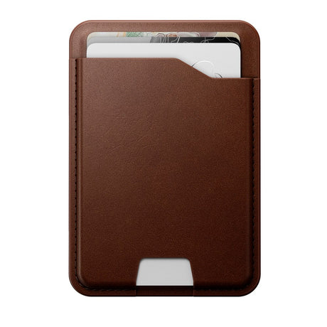 Nomad Ecco Leather Mag Wallet m. Apple Find My - MagSafe Kompatibel - Brown