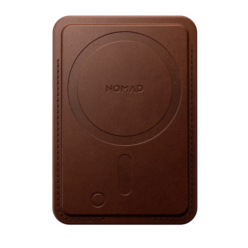Nomad Ecco Leather Mag Wallet m. Apple Find My - MagSafe Kompatibel - Brown