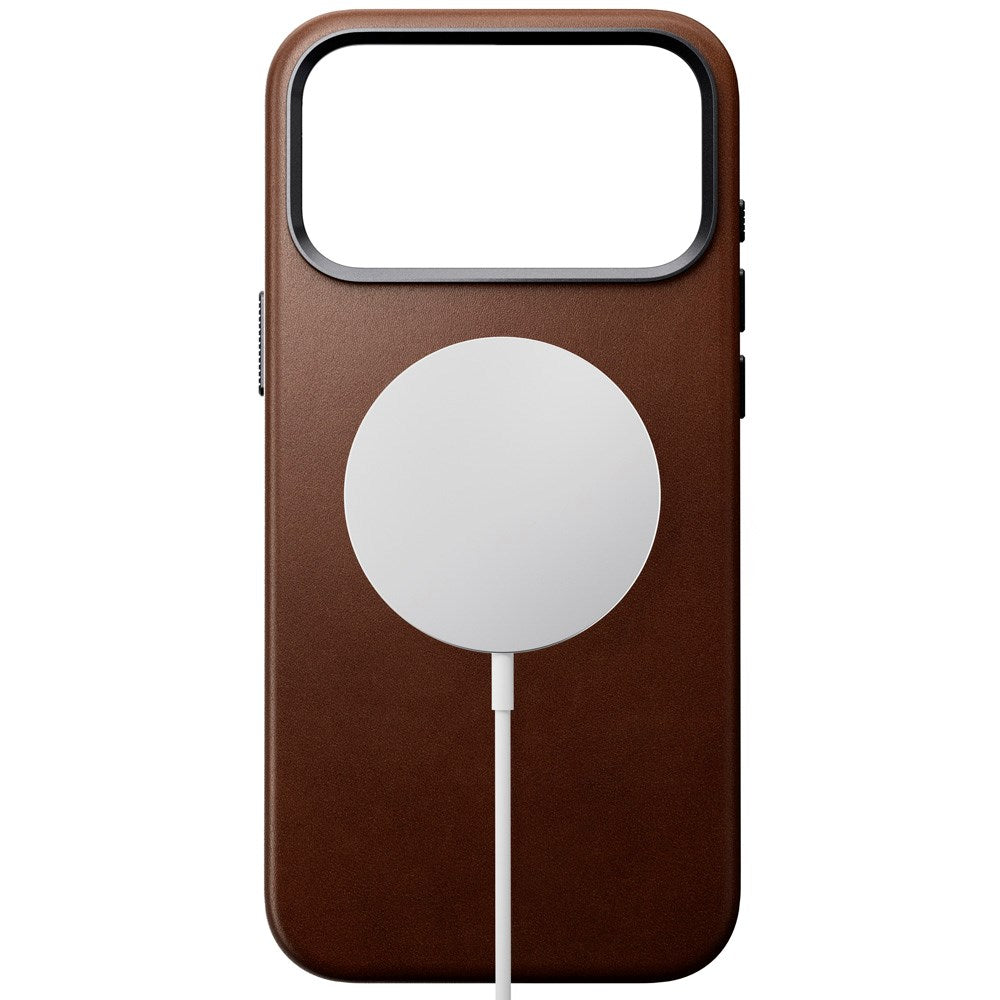 Nomad iPhone 17 Pro Max Traditional Leather Case - MagSafe Kompatibel - Brown